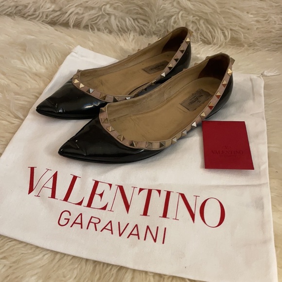 Valentino Rock Studded Flats - Picture 1 of 13
